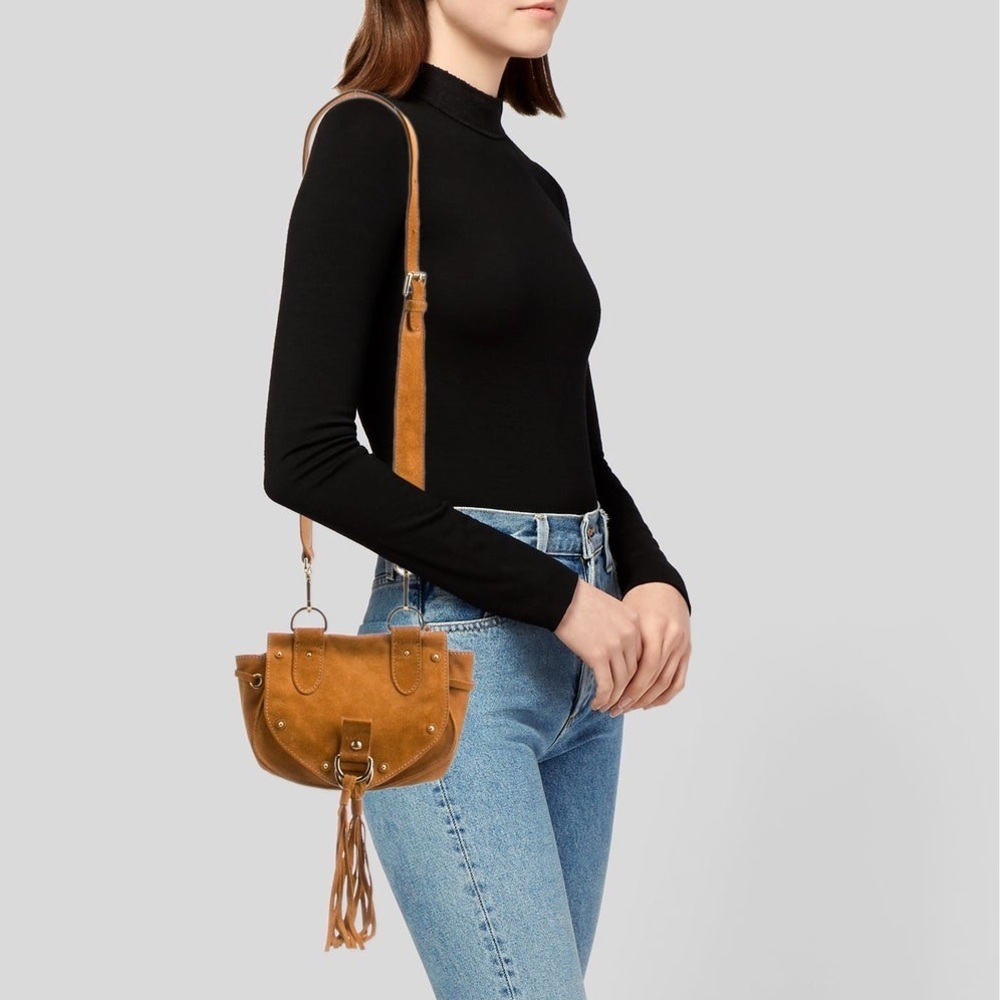 See By Chloé Collins Suede Crossbody Saddle Bag - Picture 2 of 15